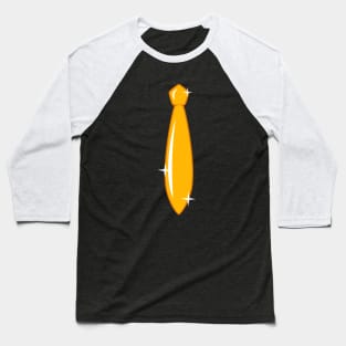 Shiny Golden Tie Baseball T-Shirt